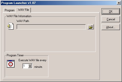 Program/WAV Launcher next screen
