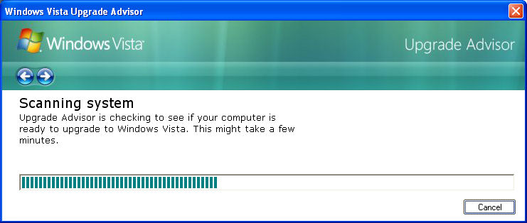 Vista Upgrade Advisor