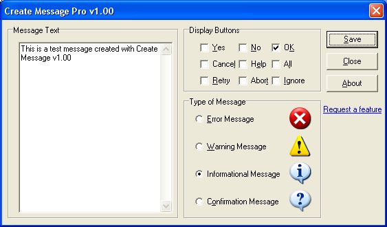 Create Message Pro 1.00 screenshot