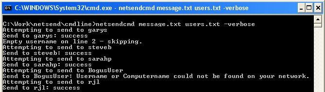 Group Net Send 1.01 screenshot